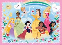 Ravensburger Bleščeča sestavljanka Disneyjeve princese: Močna, lepa in neverjetno pogumna XXL 100 kosov