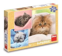 Dino Puzzle Cute kittens 3x55 kosov