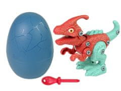 Lean-toys Set dinozavra z jajcem in izvijačem