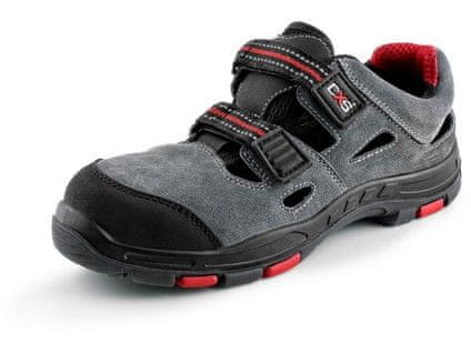 Usnjeni sandali CXS ROCK PHYLLITE O1, sivi