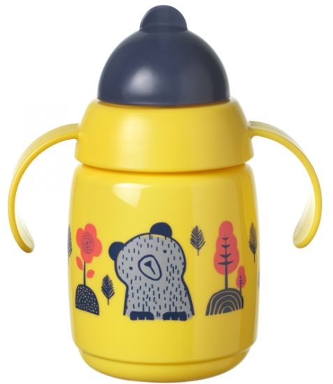 Tommee Tippee Lonček Superstar, s slamico, 300 ml, 6m+