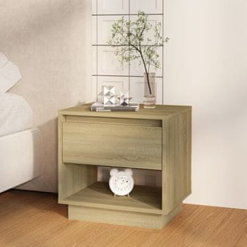 Vidaxl vidaXL Nočna omarica, hrast sonoma, 45x34x44 cm