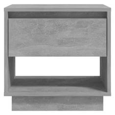 Vidaxl Nočna omarica betonsko siva 45x34x44 cm iverna plošča