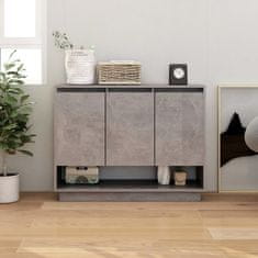 Vidaxl Komoda betonsko siva 97x31x75 cm iverna plošča