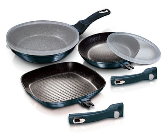 Berlingerhaus Komplet 3 granitnih ponvic Bh-7049