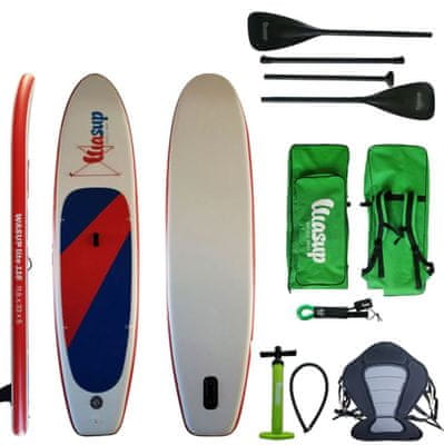 Wasup Lite 116 SUP deska, s kajak veslom in sedežem, 11.6 x 33 x 6