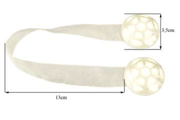 Eurofirany Dekorativna kljuka z magnetom Cream