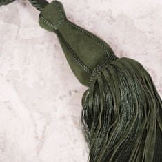 Eurofirany Okrasna vrvica Alisa dolžina 80 cm steklenica zelena