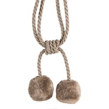 Eurofirany Okrasna vrvica Angela Dolžina 50 cm Temno bež