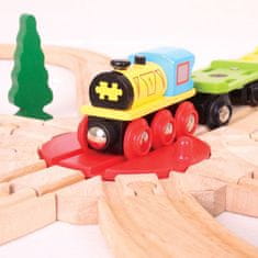 Bigjigs Rail Turntable z 8 izhodi