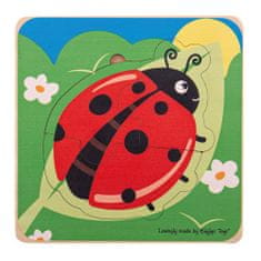 Bigjigs Toys Ladybug Življenjski cikli vstavite sestavljanko
