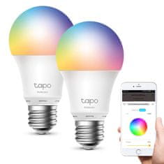 TP-Link TAPO L530E Multicolour Smart LED pametna žarnica, E27, 8,7 W, zatemnitev, 2 kosa