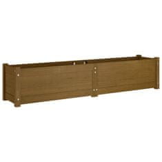 Vidaxl Visoka greda medeno rjava 150x31x31 cm trdna borovina