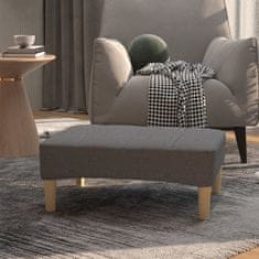 Vidaxl Stolček za noge svetlo siv 78x56x32 cm blago