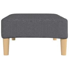 Vidaxl Stolček za noge svetlo siv 78x56x32 cm blago