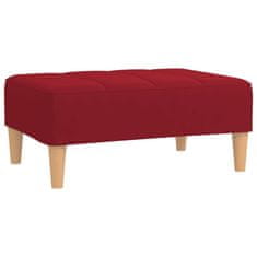 Vidaxl Stolček za noge vinsko rdeč 78x56x32 cm žamet