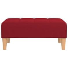 Vidaxl Stolček za noge vinsko rdeč 78x56x32 cm žamet