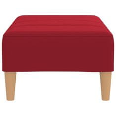Vidaxl Stolček za noge vinsko rdeč 78x56x32 cm žamet