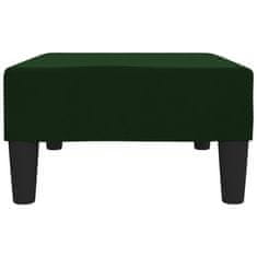 Greatstore Stolček za noge temno zelen 78x56x32 cm žamet