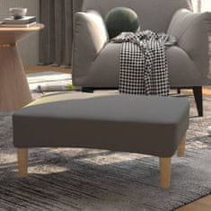 Vidaxl Stolček za noge svetlo siv 78x56x32 cm blago