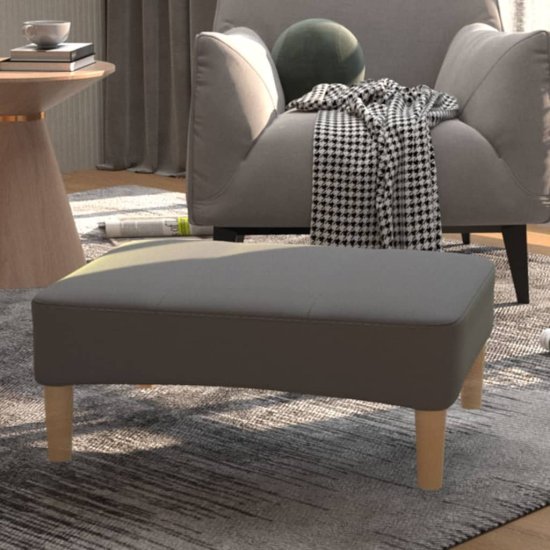 Vidaxl Stolček za noge svetlo siv 78x56x32 cm blago