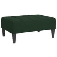 Vidaxl Stolček za noge temno zelen 78x56x32 cm žamet