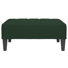 Vidaxl Stolček za noge temno zelen 78x56x32 cm žamet
