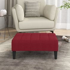 Vidaxl Stolček za noge vinsko rdeč 78x56x32 cm blago