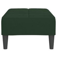 Vidaxl Stolček za noge temno zelen 78x56x32 cm žamet