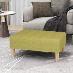 Vidaxl Stolček za noge zelen 78x56x32 cm blago