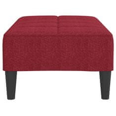 Vidaxl Stolček za noge vinsko rdeč 78x56x32 cm blago