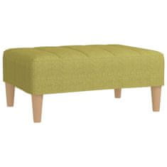 Vidaxl Stolček za noge zelen 78x56x32 cm blago