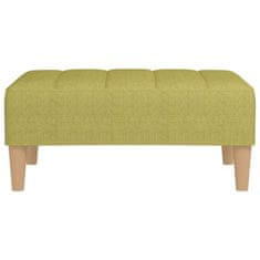 Vidaxl Stolček za noge zelen 78x56x32 cm blago