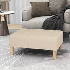 Vidaxl Stolček za noge krem 78x56x32 cm blago