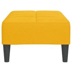Vidaxl Stolček za noge rumen 78x56x32 cm žamet