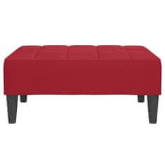 Vidaxl Stolček za noge vinsko rdeč 78x56x32 cm žamet