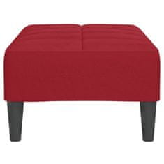 Vidaxl Stolček za noge vinsko rdeč 78x56x32 cm žamet