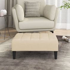Vidaxl Stolček za noge krem 78x56x32 cm žamet