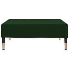 Vidaxl Stolček za noge temno zelen 78x56x32 cm žamet