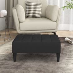 Vidaxl Stolček za noge črn 78x56x32 cm žamet