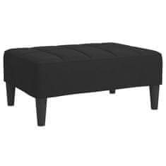 Vidaxl Stolček za noge črn 78x56x32 cm žamet