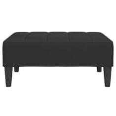 Vidaxl Stolček za noge črn 78x56x32 cm žamet