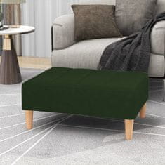 Vidaxl Stolček za noge temno zelen 78x56x32 cm žamet