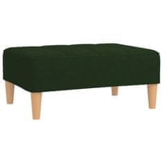 Vidaxl Stolček za noge temno zelen 78x56x32 cm žamet