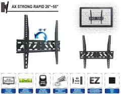 Nosilec LCD plazme 26-55 AX Strong Rapid