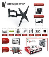 shumee Držalo za LCD plazmo 13-55 AX Flexi Grande