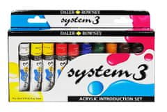 Daler Rowney Akrilne barve set System3 Selection set 8x59 ml