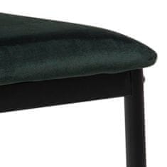 Design Scandinavia Jedilni stol Demina (SET 4), temno zelena