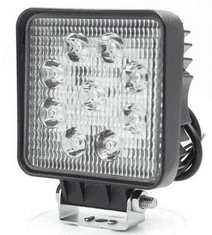 master LED LED svetilka za stroje 10-30V 27W 9LED kvadratna