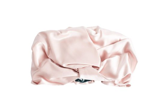 Silk Factory Svilena kapa za lase - Baby Pink